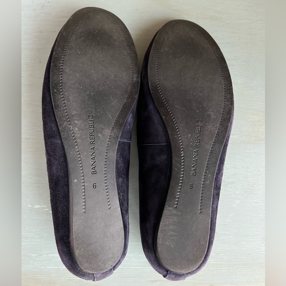 Banana Republic navy suede loafer flats size 6 - Picture 2 of 5